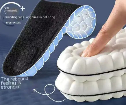ZenStride - Plush-Foam Orthotic Insoles Arch Support & Plantar Fasciitis Relief for Flat Feet