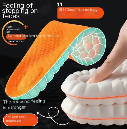 ZenStride -  Plush-Foam Orthotic Insoles Arch Support & Plantar Fasciitis Relief for Flat Feet