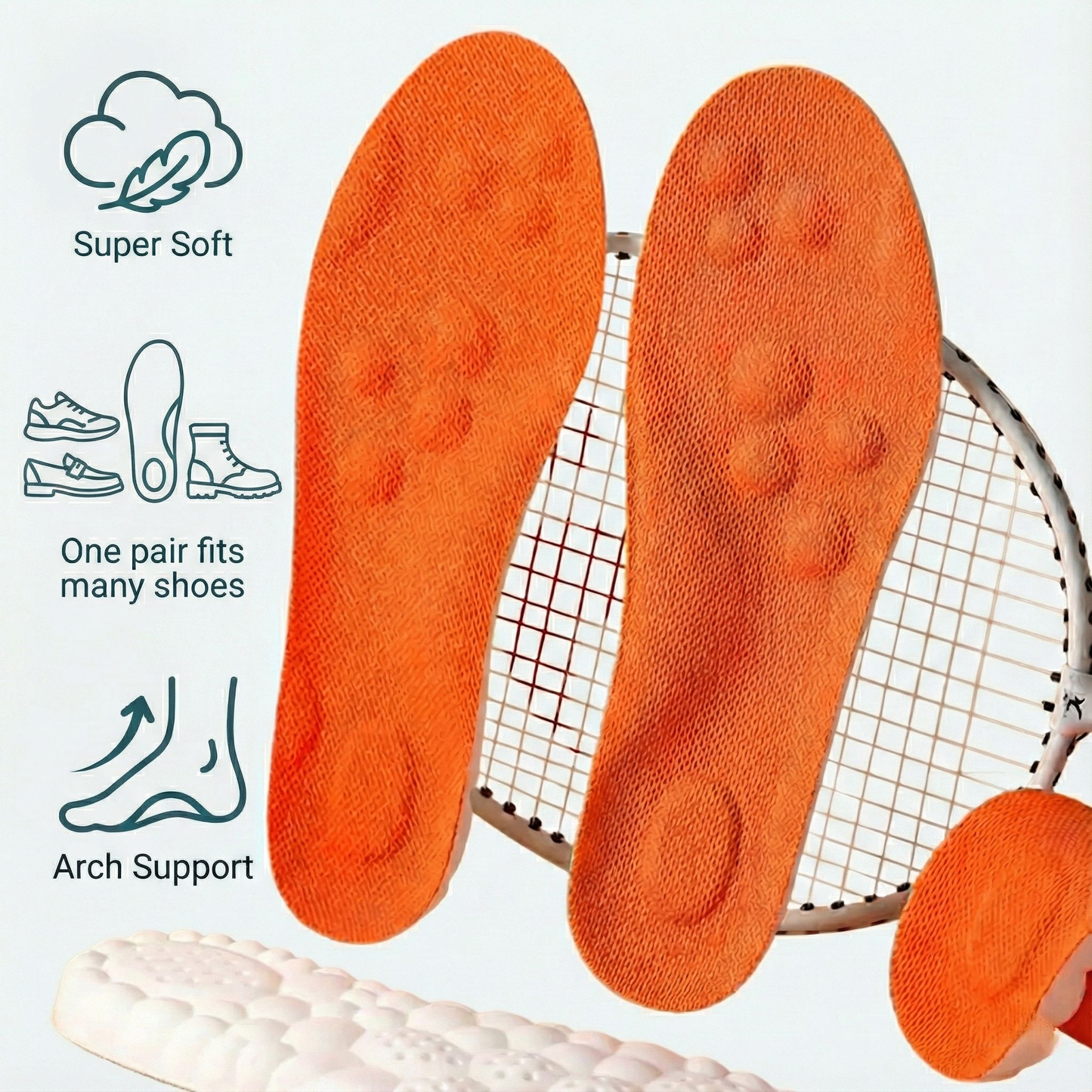 ZenStride - Orthopedic Walking Insoles for Circulation & Plantar Fasciitis Relief